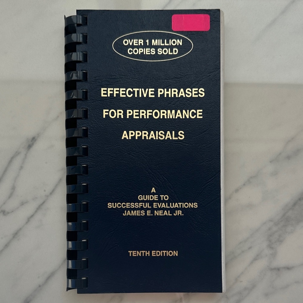Effective Phrases for Performance Appraisals Book